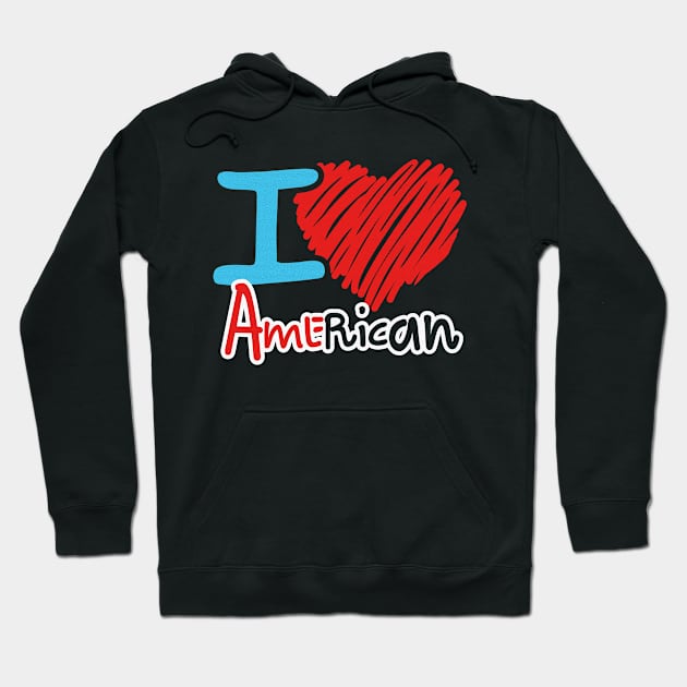 i love american Hoodie by ThyShirtProject - Affiliate